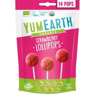 YumEarth Organic Strawberry Lollipops 14 бр - Био близалки с вкус на ягода YumEarth Organic Strawberry Lollipops 14 бр - Био близалки с вкус на ягода
