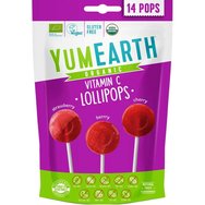 YumEarth Organic Vitamin C Strawberry, Berry & Cherry Lollipops 14 бр - Органични близалки с вкус на ягоди, горски плодове и череши с естествен витамин С YumEarth Organic Vitamin C Strawberry, Berry & Cherry Lollipops 14 бр - Органични близалки с вкус на ягоди, горски плодове и череши с естествен витамин С