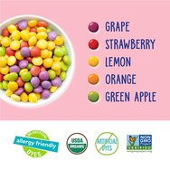 YumEarth Organic Giggles Био Дражета с Вкус на Ягода, Портокал, Лимон & Зелена Ябълка 40g