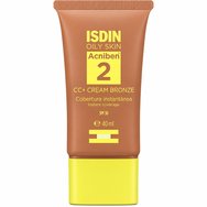 Isdin Acniben 2 Spf30 CC+ Cream Хидратиращ крем за лице с висока слънцезащита и цвят за мазна и склонна към акне кожа против несъвършенства 40ml - Bronze