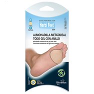 Herbi Feet Silicone Metatarsal Cushion with Ring One Size 2 бр - Силиконова метатарзална подложка с пръстен