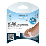 Herbi Feet Gel Ring Toe Spreader & Ring Бежов 1 бр - Large - Гел за разделяне на пръстени Herbi Feet Gel Ring Toe Spreader & Ring Бежов 1 бр - Large - Гел за разделяне на пръстени
