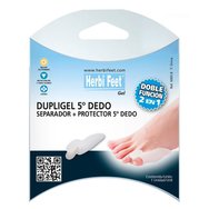 Herbi Feet Dupligel Quintus Varus Λευκό One Size 1 бр - Защитен и разделителен гел за малкия пръст Herbi Feet Dupligel Quintus Varus Λευκό One Size 1 бр - Защитен и разделителен гел за малкия пръст