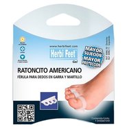 Herbi Feet American Gel Toe Crest Splint for Claw or Hammer Toes One Size 1 бр - Подметка на палеца Hammer и разделител за пръстите Herbi Feet American Gel Toe Crest Splint for Claw or Hammer Toes One Size 1 бр - Подметка на палеца Hammer и разделител за пръстите