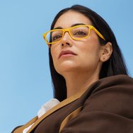 Matters Ambar Reading Glasses Очила за четене от рециклирани материали с филтър за защита от синя светлина, жълт цвят 1 брой - 2.0