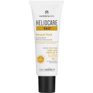 Heliocare 360 Mineral Fluid Spf50+ Protector Solar Sunscreen Αντηλιακό Προσώπου Πολύ Υψηλής Προστασίας για το Ευαίσθητο Δυσανεκτικό Δέρμα 50ml Heliocare 360 Mineral Fluid Spf50+ Protector Solar Sunscreen Αντηλιακό Προσώπου Πολύ Υψηλής Προστασίας για το Ευαίσθητο Δυσανεκτικό Δέρμα 50ml