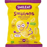 Smileat Organic Smilitos Corn Snack 8m+ Био бебешки царевичен снакс без глутен от 8-ия месец 38g