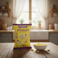 Smileat Organic Smilitos Corn Snack 8m+ Био бебешки царевичен снакс без глутен от 8-ия месец 38g Smileat Organic Smilitos Corn Snack 8m+ Био бебешки царевичен снакс без глутен от 8-ия месец 38g