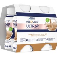 Nestle Resource Ultra High Protein Coffee Пълноценна висококалорична & високопротеинова хранителна напитка с витамини & минерали за диетично регулиране при пациенти с недохранване с вкус на кафе 800ml (4x200ml)