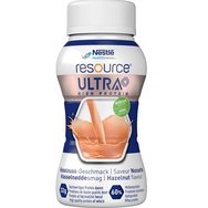 Nestle Resource Ultra High Protein Hazelnut Пълноценна висококалорична & високопротеинова хранителна напитка с витамини & минерали за диетично регулиране при пациенти с недохранване с вкус на лешник 800ml (4x200ml)