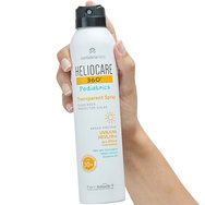Heliocare 360 Pediatrics Spf50+ Transparent Spray Sunscreen Детски слънцезащитен освежаващ спрей за тяло с много висока защита с ефирна текстура и лесно нанасяне 200ml