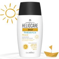 Heliocare 360 Pediatrics Mineral Spf50+ Sunscreen Детски слънцезащитен крем с много висока защита, идеален за лице и тяло, подходящ за чувствителна и атопична кожа 50ml