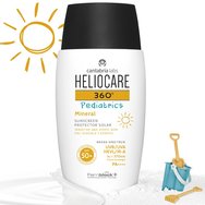 Heliocare 360 Pediatrics Mineral Spf50+ Sunscreen Детски слънцезащитен крем с много висока защита, идеален за лице и тяло, подходящ за чувствителна и атопична кожа 50ml