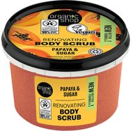 Organic Shop Renovating Body Scrub with Papaya & Sugar 250ml - Скраб за тяло с манго и захар за почистване - подмладяване на кожата Organic Shop Renovating Body Scrub with Papaya & Sugar 250ml - Скраб за тяло с манго и захар за почистване - подмладяване на кожата
