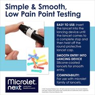Microlet Coloured Lancets 100 бр