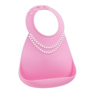 MakeMyDay Baby Bib Код 70122, 1 бр - Tiffany Pink W/Pearls