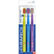 Curaprox Promo 5460 Ultra Soft Toothbrush Светло зелено-синьо-лилаво 3 бр
