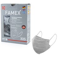 Famex Kids Mask FFP2 NR XXS 10 части - сиво - Предпазни маски за еднократна употреба за деца от 2 до 5 години Famex Kids Mask FFP2 NR XXS 10 части - сиво - Предпазни маски за еднократна употреба за деца от 2 до 5 години