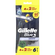 Gilette Promo Blue3 Smooth Disposable Razors 6 бр