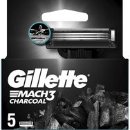 Gillette Mach 3 Charcoal Replacement Razors 5 бр