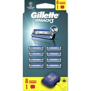 Gillette Promo Mach 3 Replacement Razors 8 бр & Калъф за носене 1 бр