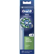 Oral-B Pro Cross Action Medium Electric Toothbrush Replacement Head White 8 бр
