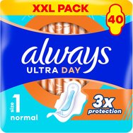 Always Ultra Day Normal Size 1 Sanitary Towels with Wings XXL Pack 40 бр
