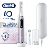 Oral-B iO Series 9 Magnetic Rose Quartz Electric Toothbrush 1 бр - Електрическа четка за зъби с таймер, сензор за налягане за защита на венците и интерактивен цветен екран
