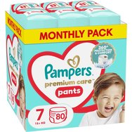 Pampers Premium Care Pants Monthly Pack No7 (17+kg) 80 бр - 