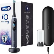 Oral-B iO Series 9 Electric Toothbrush Magnetic Black Onyx 1 бр - Електрическа четка за зъби със 7 професионални програми за почистване, безшумна работа и 3D проследяване на зъбите с изкуствен интелект в черен цвят