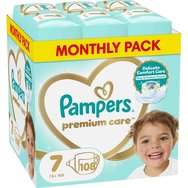 Pampers Premium Care Monthly Pack Νο7 (15+kg) 108 бр (3x36 бр) Pampers Premium Care Monthly Pack Νο7 (15+kg) 108 бр (3x36 бр)