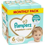 Pampers Premium Care Monthly Pack Νο6 (13-18kg) 128 бр (4x32 бр) - Pampers Premium Care Monthly Pack Νο6 (13-18kg) 128 бр (4x32 бр) -