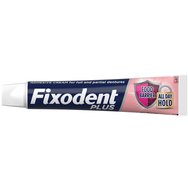 Fixodent Plus Food Barrier No Flavor Cream Фиксиращ крем без вкус за цели & частични зъбни протези 40g