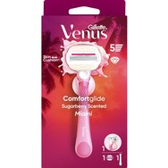 Gillette Venus ComfortGlide Miami Sugarberry 1 дръжка & 1 резервна част & 1 душ основа Gillette Venus ComfortGlide Miami Sugarberry 1 дръжка & 1 резервна част & 1 душ основа