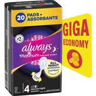 Always Promo Platinum Secure Night Size 4, 20 бр