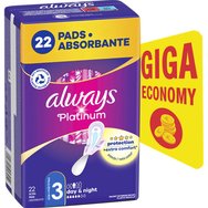 Always Promo Platinum Day & Night Pads Size 3, 22 бр