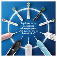 Oral-B Pro Cross Action Medium Electric Toothbrush Replacement Head Mega Pack White 6 бр Oral-B Pro Cross Action Medium Electric Toothbrush Replacement Head Mega Pack White 6 бр