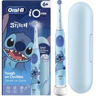 Oral-B iO Stitch Kids 6+ Electric Toothbrush 1 бр - Електрическа четка за зъби с 3 режима на миене и 2-минутен музикален таймер за ежедневна защита срещу плака, вдъхновена от геройския Стич, за деца над 6 години