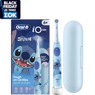 Oral-B iO Stitch Kids 6+ Electric Toothbrush 1 бр - Електрическа четка за зъби с 3 режима на миене и 2-минутен музикален таймер за ежедневна защита срещу плака, вдъхновена от геройския Стич, за деца над 6 години