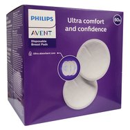 Avent Ultra Comfort and Confidence Еднократни подложки за гърди за изключителен комфорт и надеждност 60 бр SCF254/61