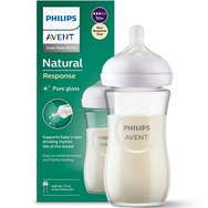 Philips Avent Natural Response Glass Bottle 1m+, 240ml, Код SCY933/01