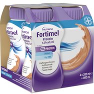 Nutricia Fortimel Extra Moka 800ml (4x200ml) - Хранителна формула за орално приложение в течна форма с високо съдържание на протеини и висока енергия с аромат на кафе Nutricia Fortimel Extra Moka 800ml (4x200ml) - Хранителна формула за орално приложение в течна форма с високо съдържание на протеини и висока енергия с аромат на кафе