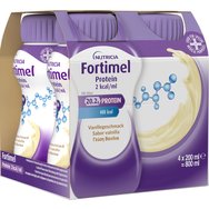 Nutricia Fortimel Protein 2 kcal/ml Vanilla 4x200ml - Орална хранителна формула, богата на протеини, минерали и микроелементи за лечение на свързано със заболяване недохранване и недохранване с вкус на ванилия Nutricia Fortimel Protein 2 kcal/ml Vanilla 4x200ml - Орална хранителна формула, богата на протеини, минерали и микроелементи за лечение на свързано със заболяване недохранване и недохранване с вкус на ванилия