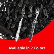 Colgate Max White Charcoal Toothbrush Soft 2 части - бяло / черно