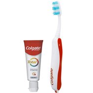 Colgate Promo Foldable Soft Toothbrush Червен 1 бр & Total Original Toothpaste 1450ppm 20ml