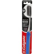 Colgate Slim Soft Charcoal 0.01mm Toothbrush 1 брой - Розово - Четка за зъби с изключително тънки - меки почистващи влакна, обогатени с активен въглен Colgate Slim Soft Charcoal 0.01mm Toothbrush 1 брой - Розово - Четка за зъби с изключително тънки - меки почистващи влакна, обогатени с активен въглен