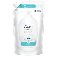 Dove Care & Protect Hand Wash Refill 500ml - Овлажняващ течен сапун за ръце с антибактериален ингредиент, резервен Dove Care & Protect Hand Wash Refill 500ml - Овлажняващ течен сапун за ръце с антибактериален ингредиент, резервен