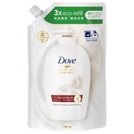 Dove Nourishing Silk Moisturising Hand Wash - 750ml Refill - Пълнител за течен кремообразен сапун в саше с копринен аромат