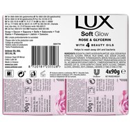 Lux Soft Glow Rose & Glycerin Soap 4x90g