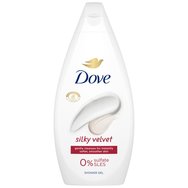 Dove Silky Velvet Shower Gel 450ml - Хидратиращ и подхранващ душ гел за гладка кожа с копринен аромат
